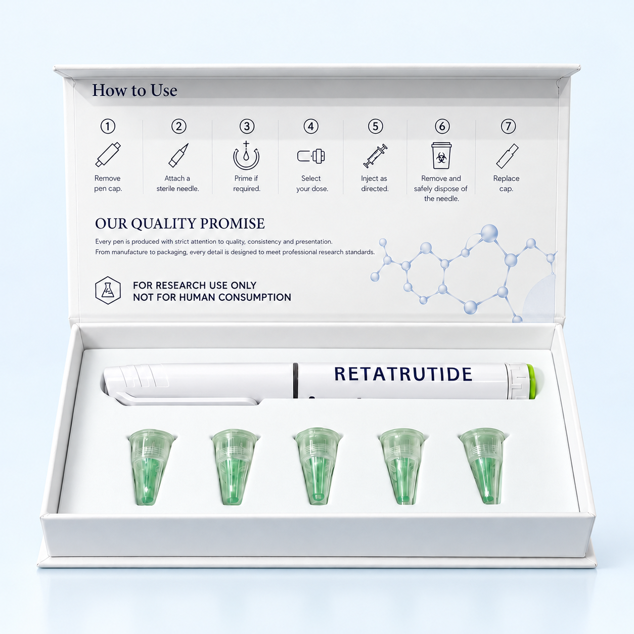 Retatrutide 20 mg — The Peptide Co. pen presentation box