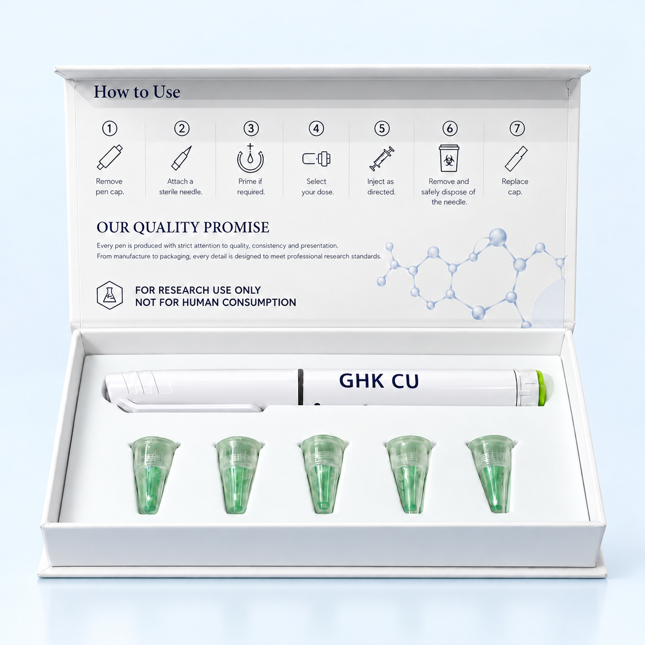 GHK-Cu (Copper Tripeptide-1) 100 mg — The Peptide Co. pen presentation box