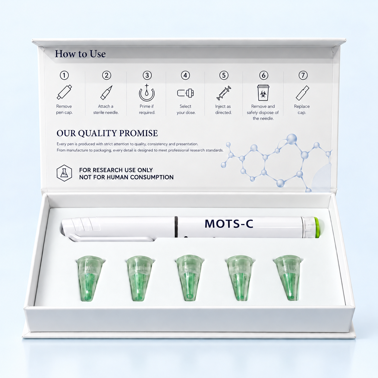 MOTS-C 20 mg — The Peptide Co. pen presentation box
